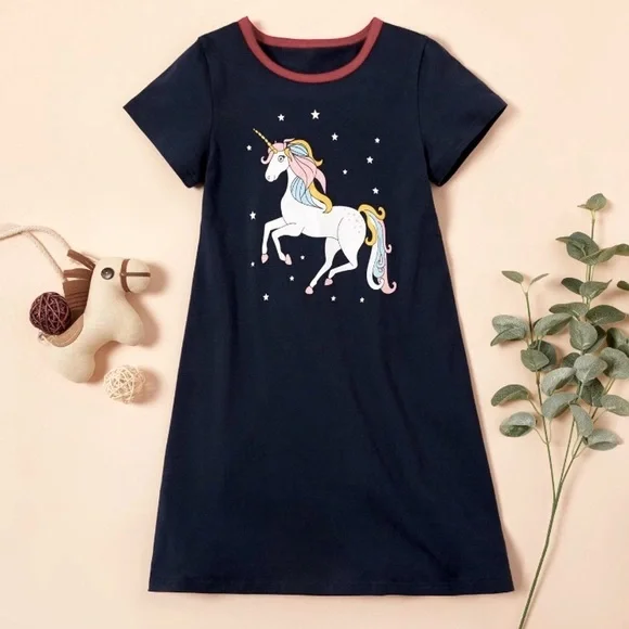 Girls Unicorn Dress - Picture 1 of 1
